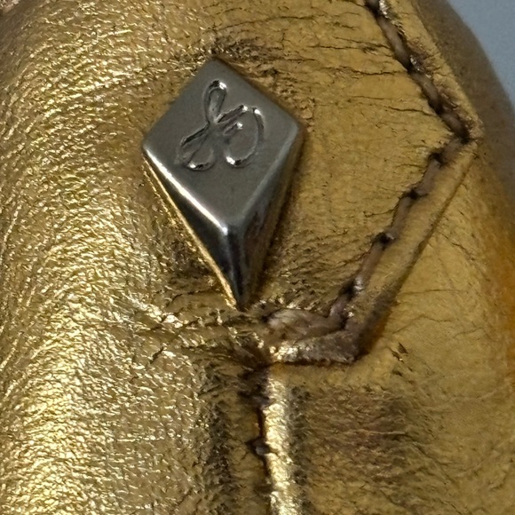 Designer Sam Edelman Gold Closed Toe High Heels - Picture 6 of 8